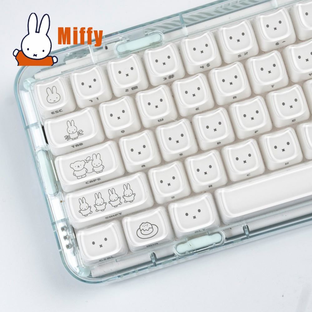 Pc Gaming Simulator - Teclas Kawaii Miffy: Keycaps de Coelho