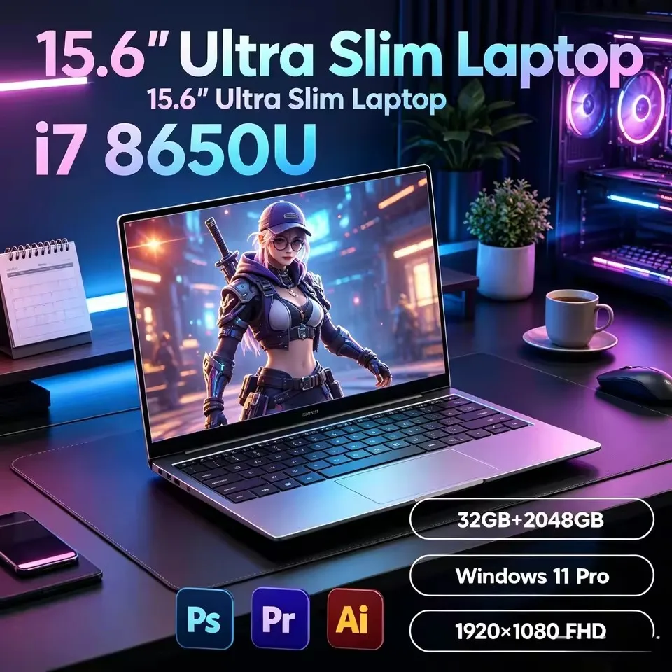 Pc Gaming I7 - Computador Portátil Windows 11 Pro Intel