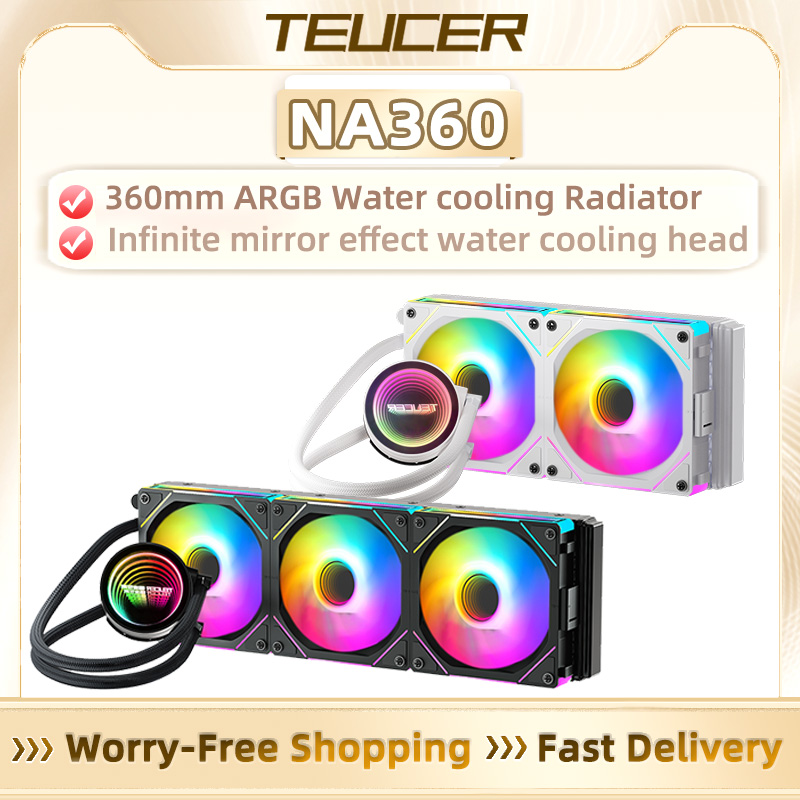 Pc Gaming Water Cooling - Teucer 360mm tudo-em-um argb cpu refrigerador