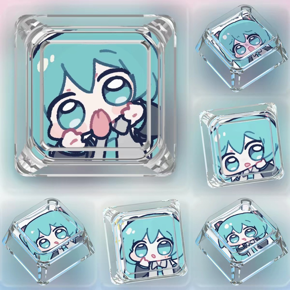 Pc Gaming Hatsune Miku - Keycap Hatsune Miku Versão Q em