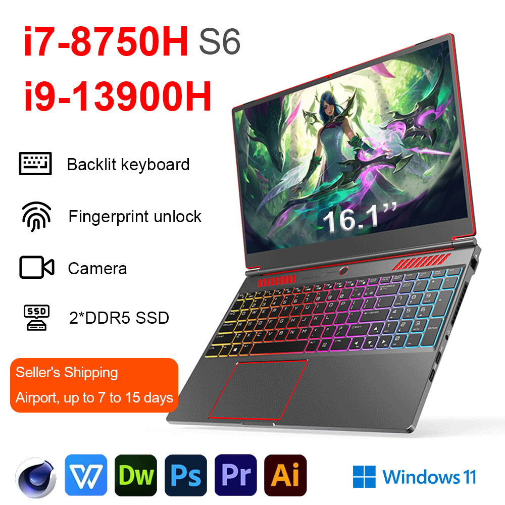 Pc Gaming Cs2 - Laptop para Jogos S6 de 16,1