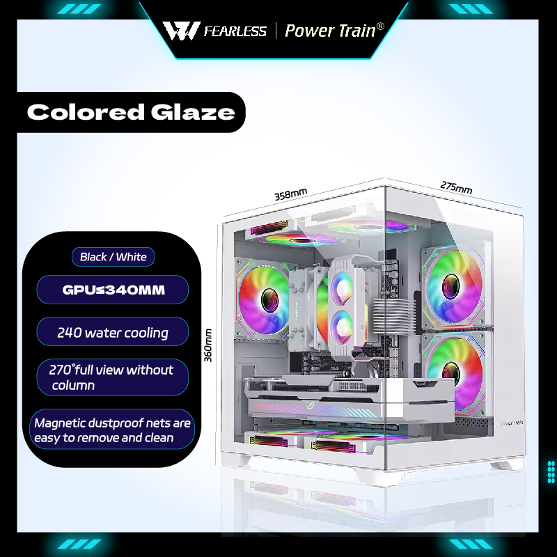 Gabinete Gamer MATX/ITX Power  - Pc Gaming Water Cooling avaliação e preço