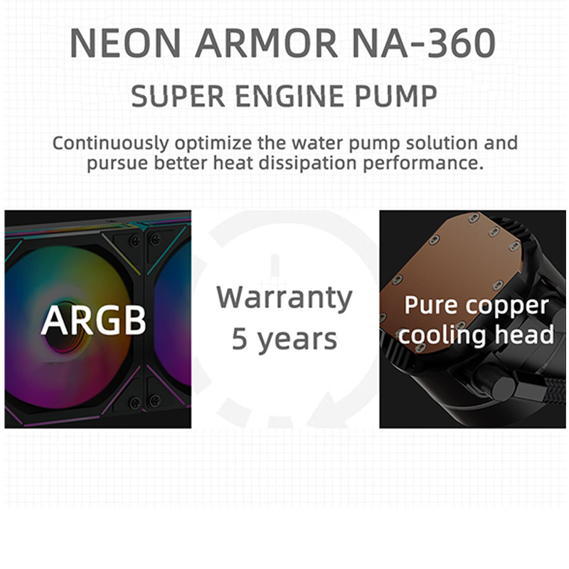Teucer 360mm tudo-em-um argb c - Pc Gaming Water Cooling avaliação e preço