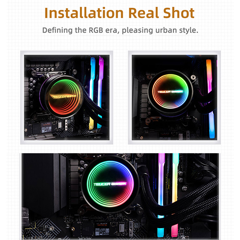 Teucer 360mm tudo-em-um argb c - Pc Gaming Water Cooling avaliação e preço