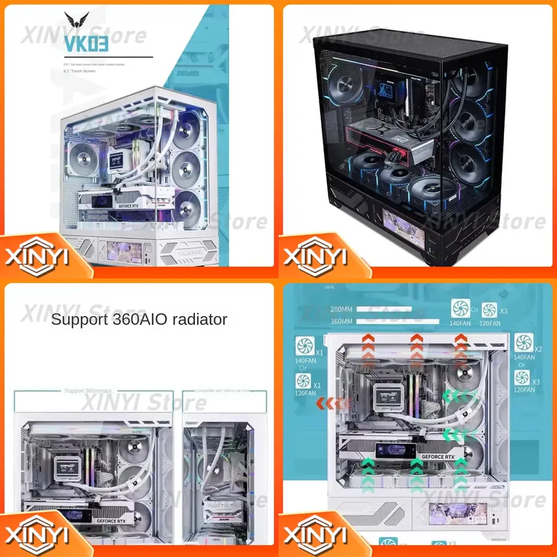 Gabinete Gamer Valkyrie VK03 B - Pc Gaming Water Cooling avaliação e preço