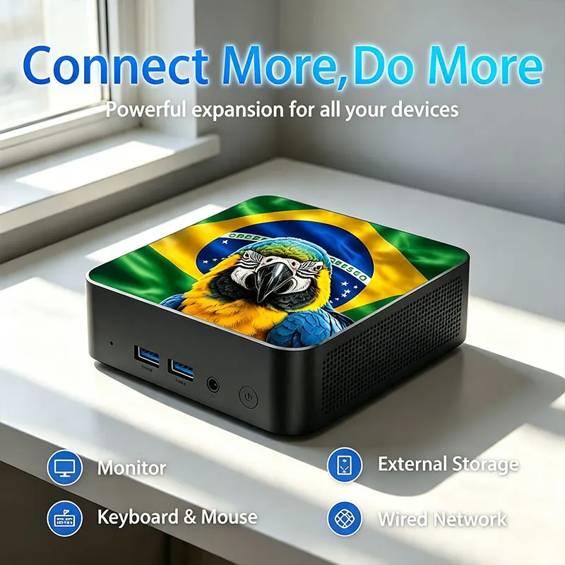Mini PC com Bandeira do Novo M - Pc Gaming Intel avaliação e preço