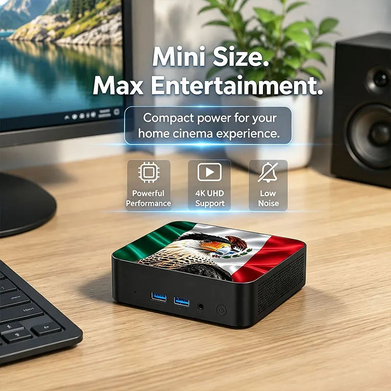Mini PC com Bandeira do Novo M - Pc Gaming Intel avaliação e preço