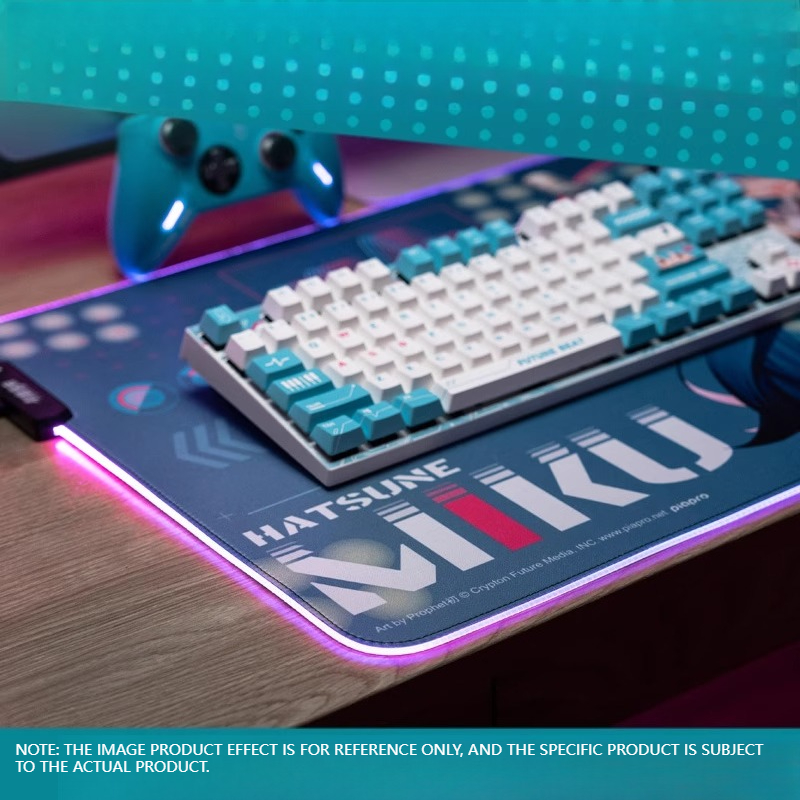 Tapete de jogos iluminado Hats - Pc Gaming Hatsune Miku avaliação e preço