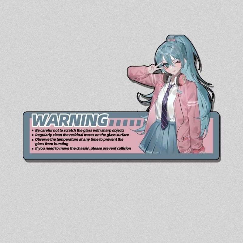 Novo Adesivo Kawaii para Caixa - Pc Gaming Hatsune Miku avaliação e preço
