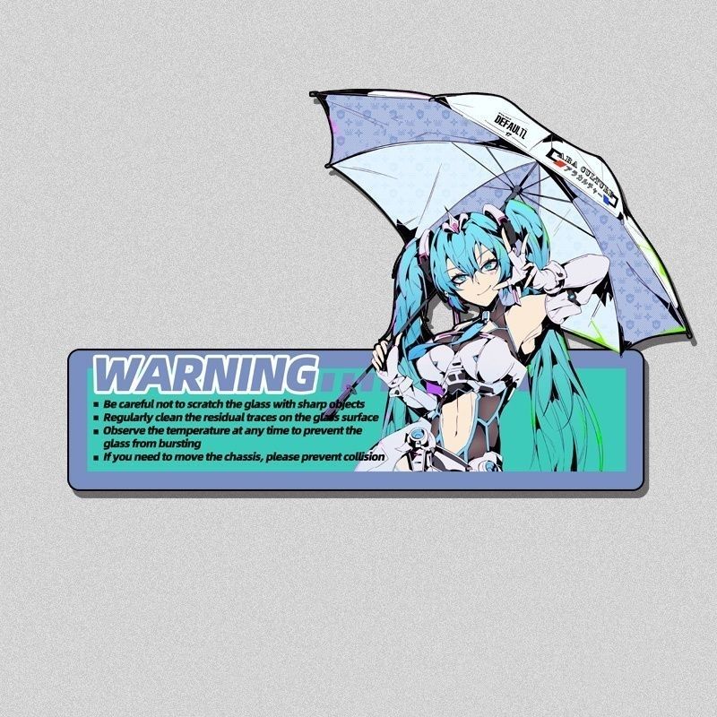 Novo Adesivo Kawaii para Caixa - Pc Gaming Hatsune Miku avaliação e preço