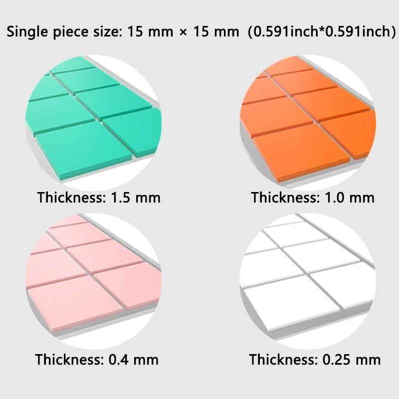 100 almofadas de silicone cond - M.2 Ssd Heatsink avaliação e preço