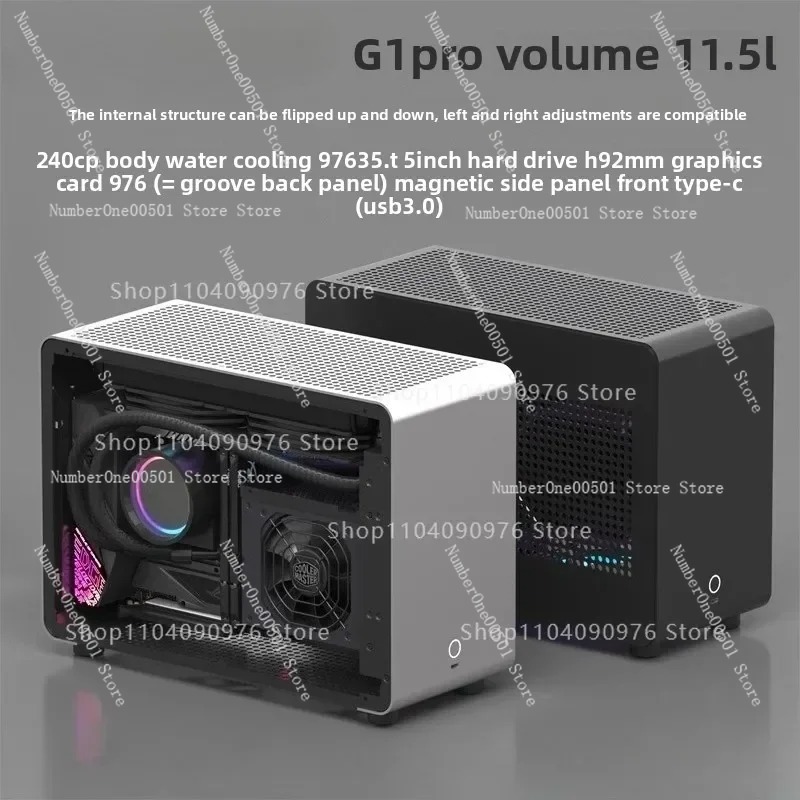 Gabinete de Alumínio A4 ITX co - Pc Gaming Water Cooling avaliação e preço