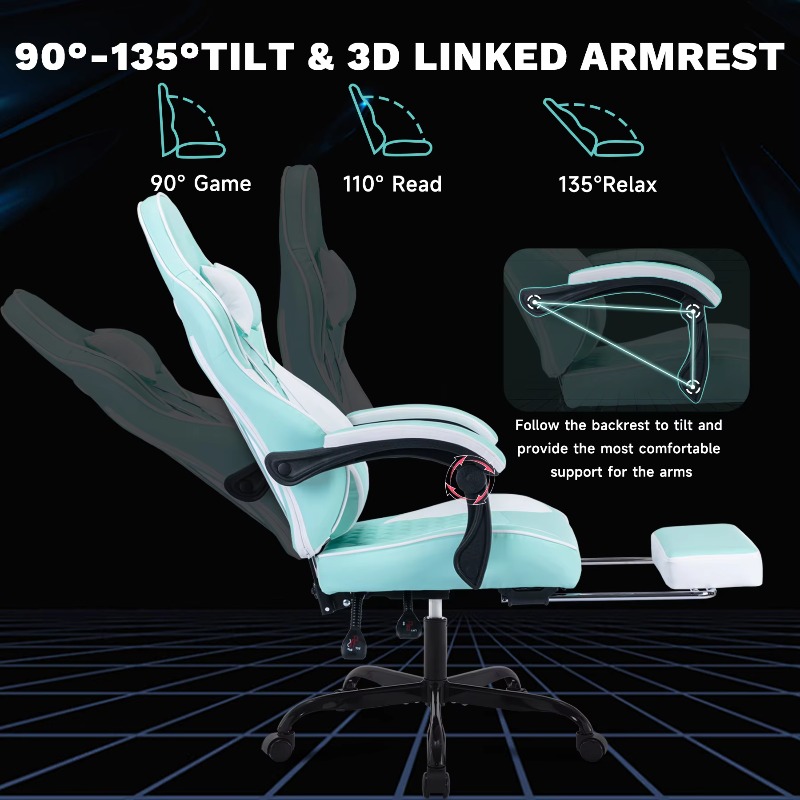 Cadeira Gamer com Massagem, Ca - Pc Gaming Chair avaliação e preço