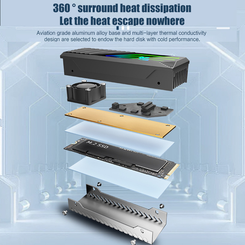 Cooler M2 para SSD NVMe 2280 e - M.2 Ssd Heatsink avaliação e preço